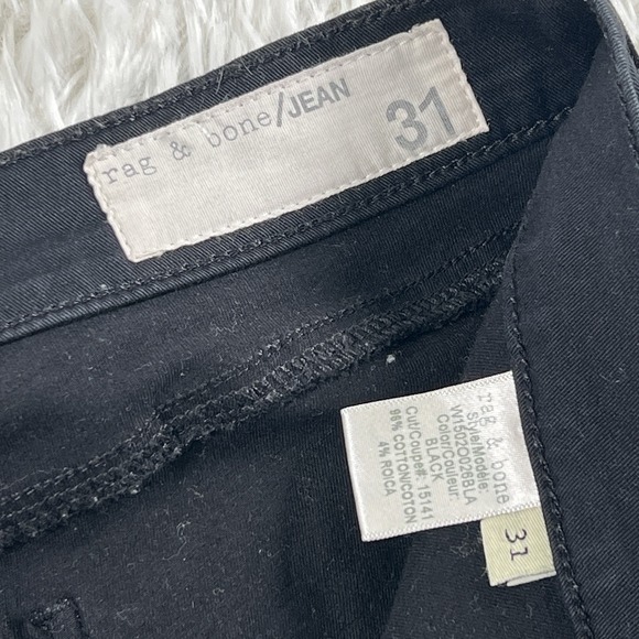 Rag & Bone Skinny Jeans Women's‎ Size 31 Dark Wash Mid Rise Roica Comfort Casual - Picture 4 of 11